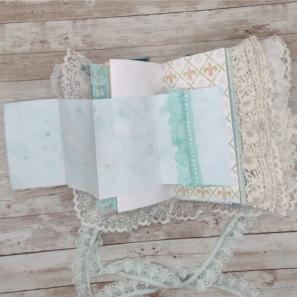 Turquoise Embellished Junk Journal: Flowers, Birds and Butterflies (Explore) - Picture 13 of 16